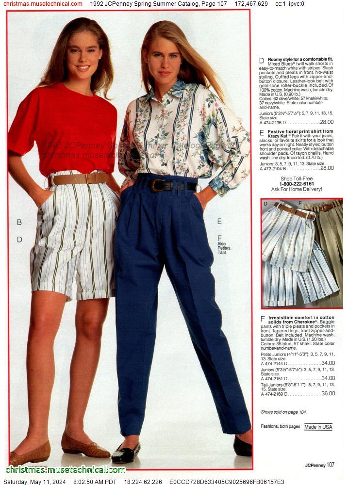 1992 JCPenney Spring Summer Catalog, Page 107
