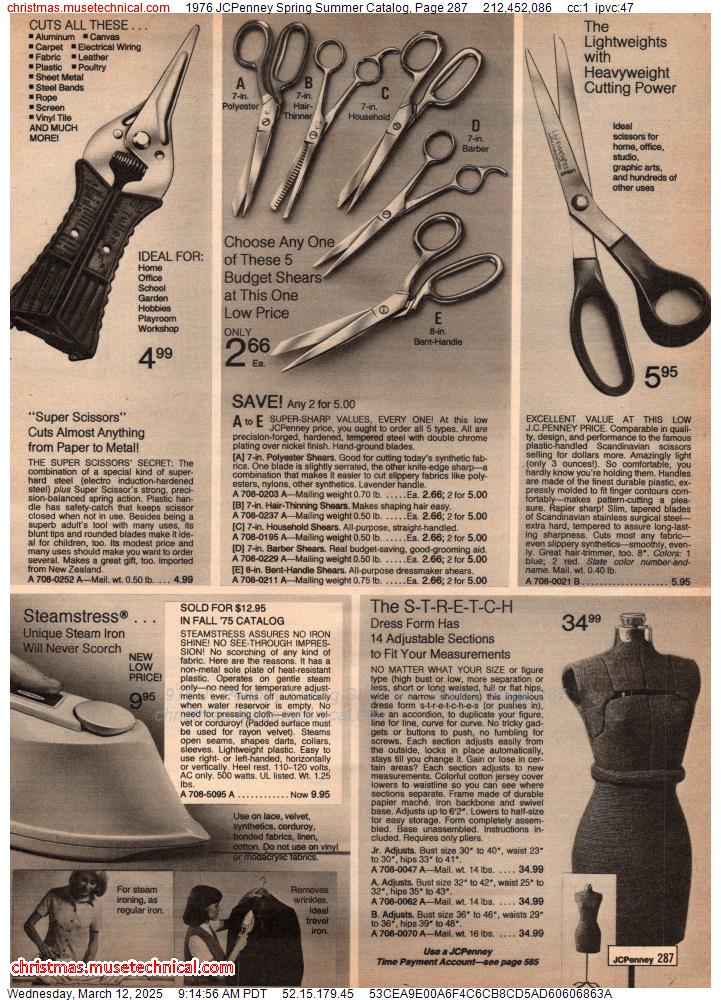 1976 JCPenney Spring Summer Catalog, Page 287