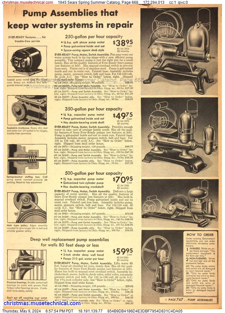 1945 Sears Spring Summer Catalog, Page 668
