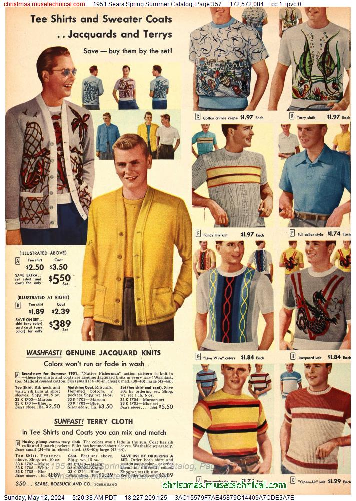 1951 Sears Spring Summer Catalog, Page 357
