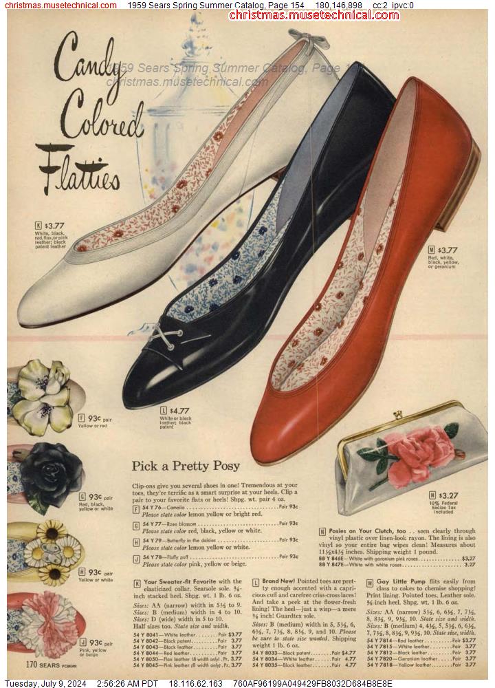 1959 Sears Spring Summer Catalog, Page 154