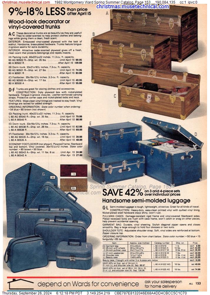 1982 Montgomery Ward Spring Summer Catalog, Page 153