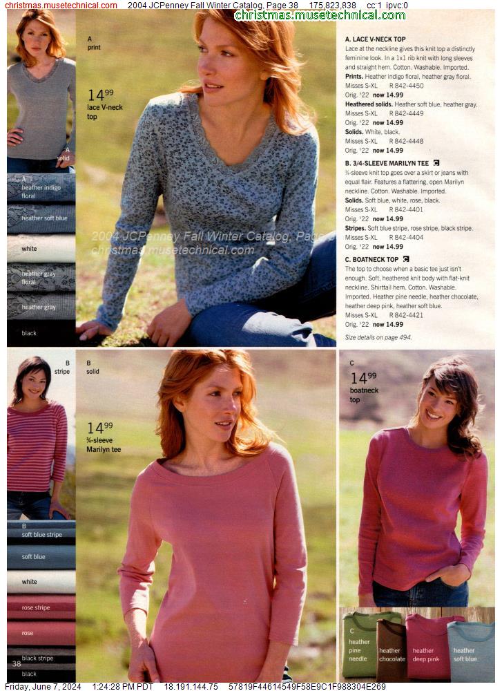 2004 JCPenney Fall Winter Catalog, Page 38