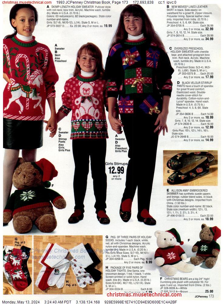 1993 JCPenney Christmas Book, Page 173