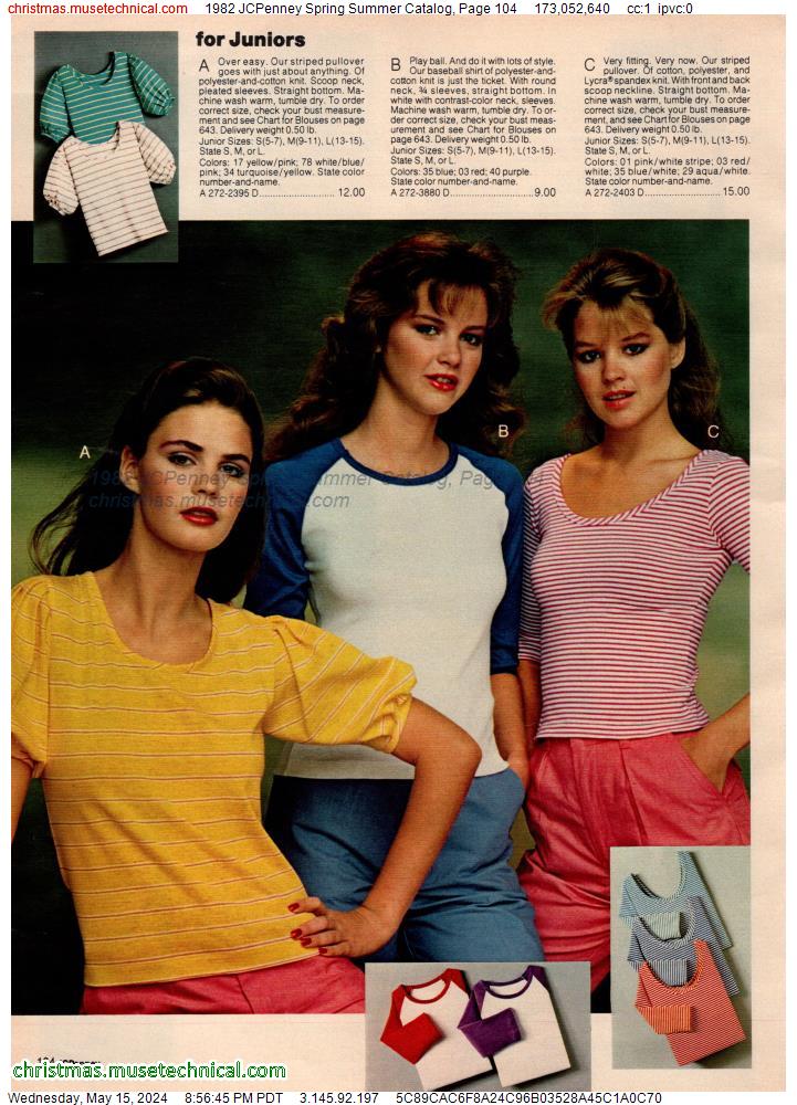 1982 JCPenney Spring Summer Catalog, Page 104