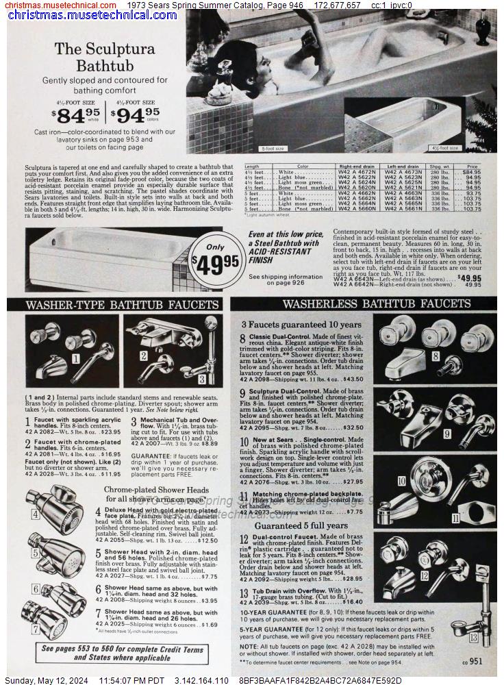 1973 Sears Spring Summer Catalog, Page 946