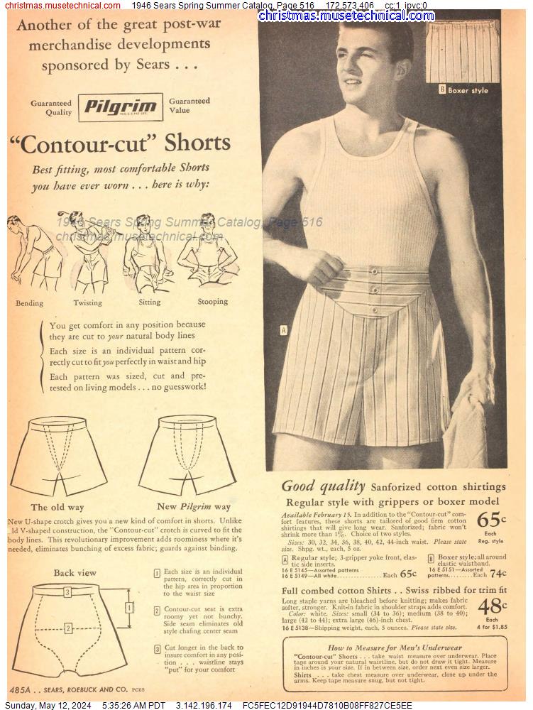 1946 Sears Spring Summer Catalog, Page 516