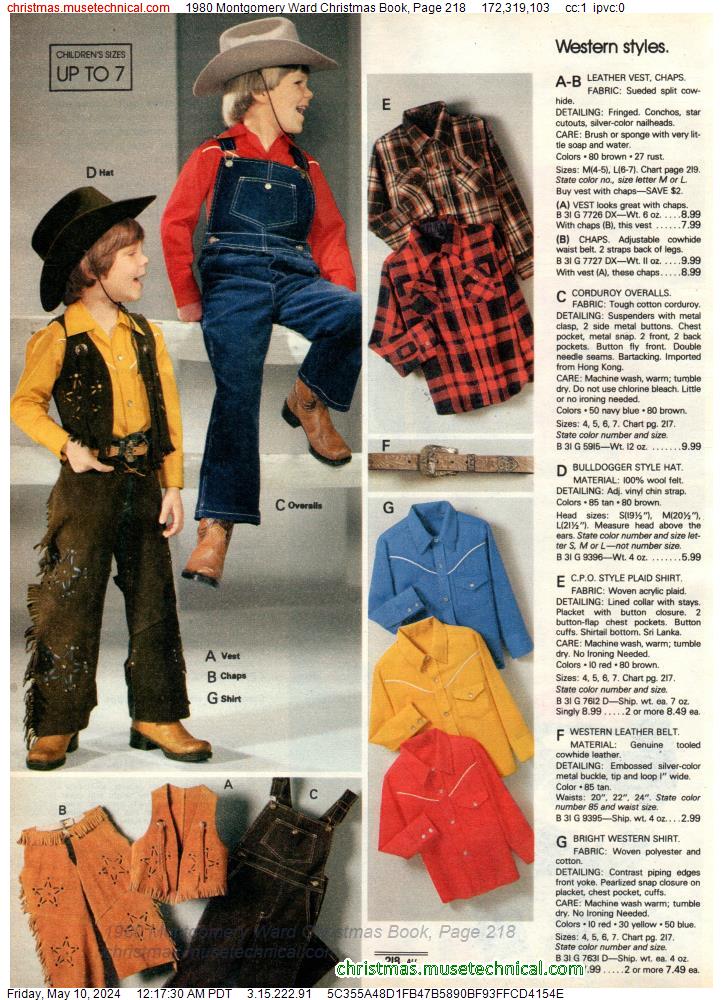 1980 Montgomery Ward Christmas Book, Page 218