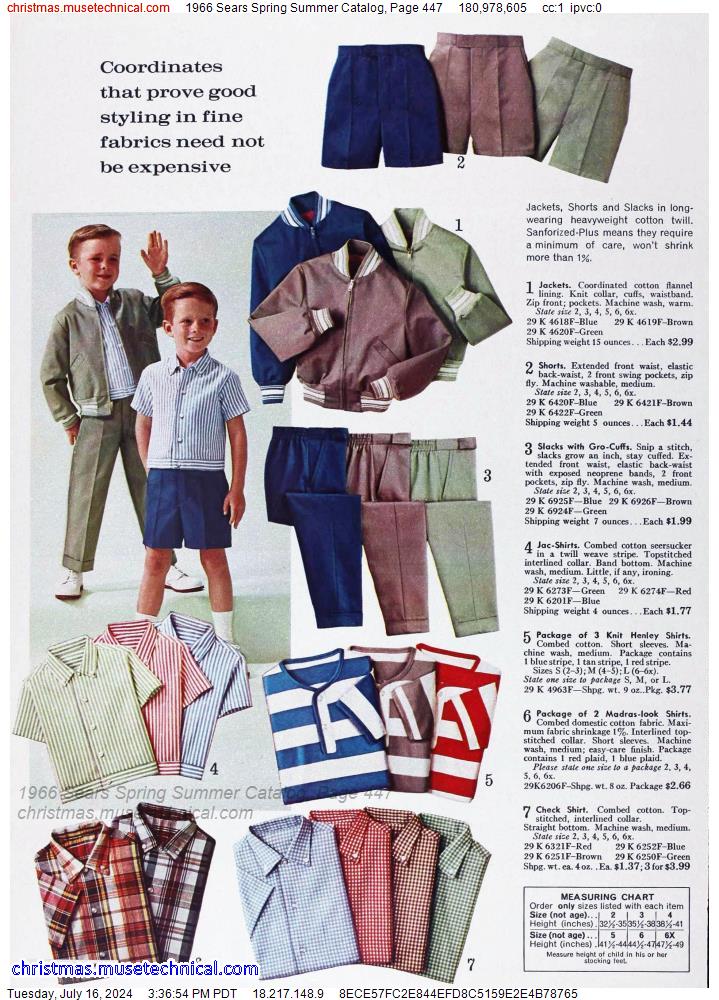 1966 Sears Spring Summer Catalog, Page 447