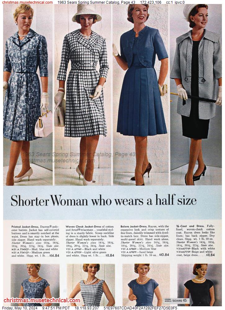 1963 Sears Spring Summer Catalog, Page 43