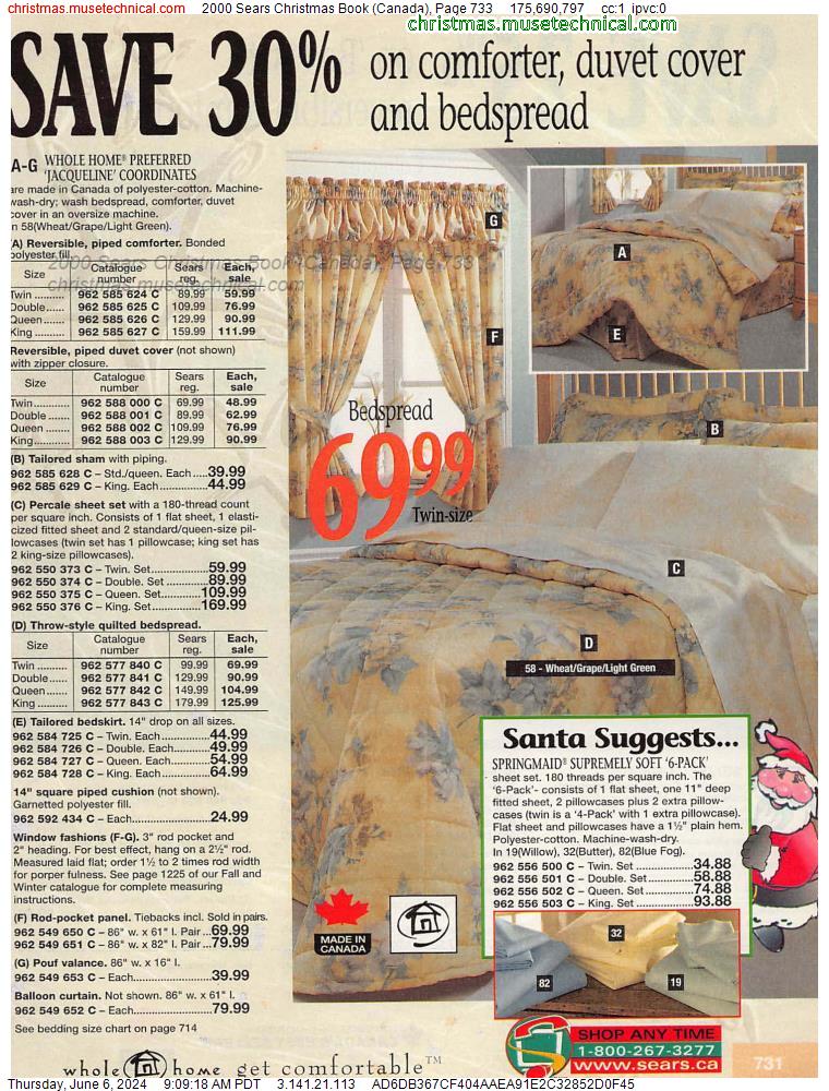2000 Sears Christmas Book (Canada), Page 733