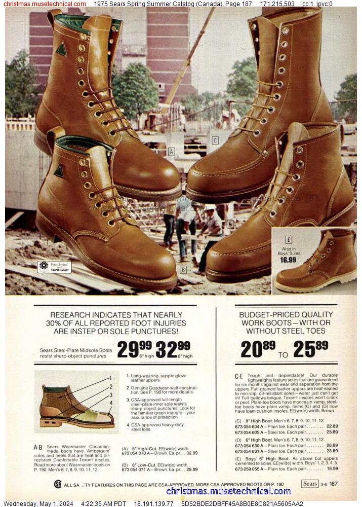 1975 Sears Spring Summer Catalog (Canada), Page 187