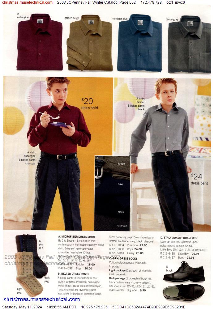 2003 JCPenney Fall Winter Catalog, Page 502