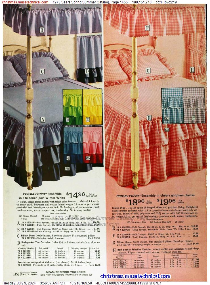 1973 Sears Spring Summer Catalog, Page 1455