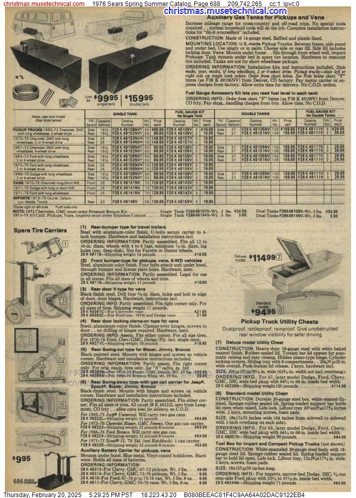 1976 Sears Spring Summer Catalog, Page 688