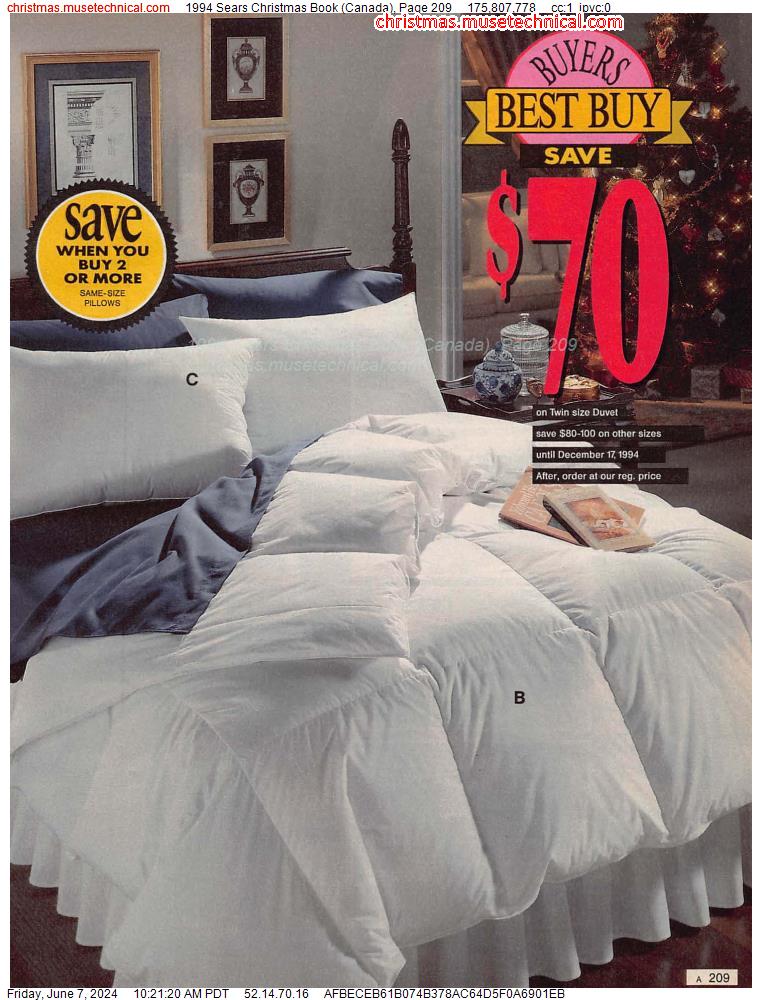 1994 Sears Christmas Book (Canada), Page 209