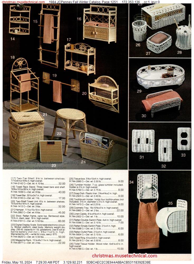 1984 JCPenney Fall Winter Catalog, Page 1251