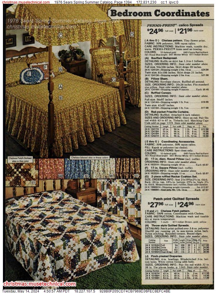 1976 Sears Spring Summer Catalog, Page 1394