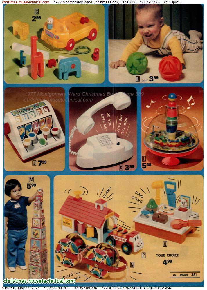 1977 Montgomery Ward Christmas Book, Page 389