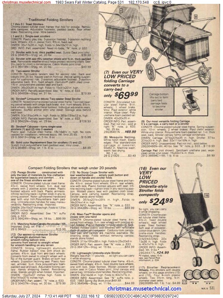 1983 Sears Fall Winter Catalog, Page 531