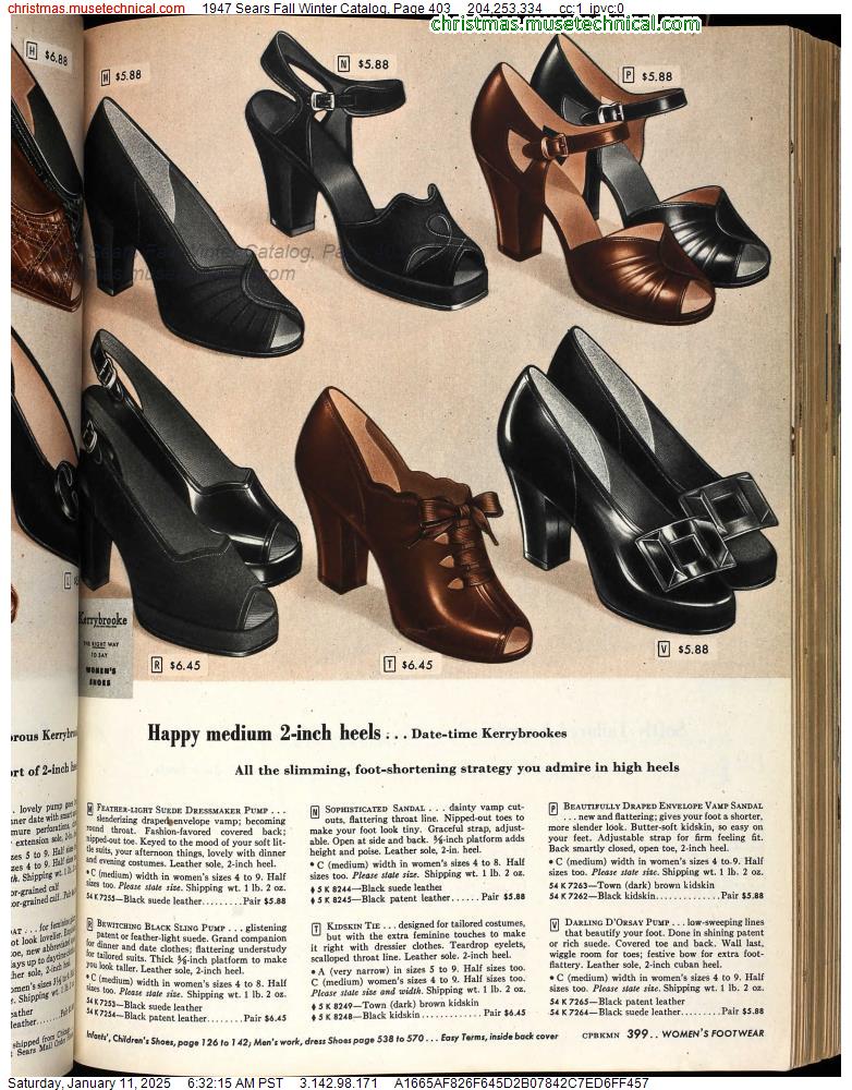 1947 Sears Fall Winter Catalog, Page 403