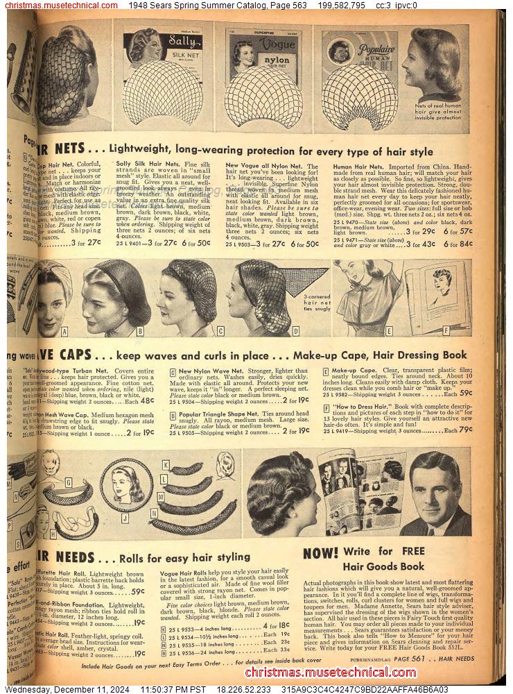 1948 Sears Spring Summer Catalog, Page 563