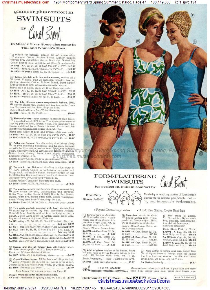 1964 Montgomery Ward Spring Summer Catalog, Page 47