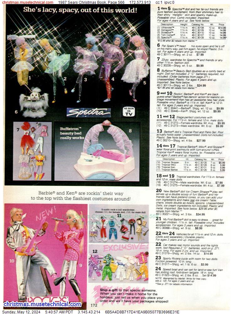 1987 Sears Christmas Book, Page 566