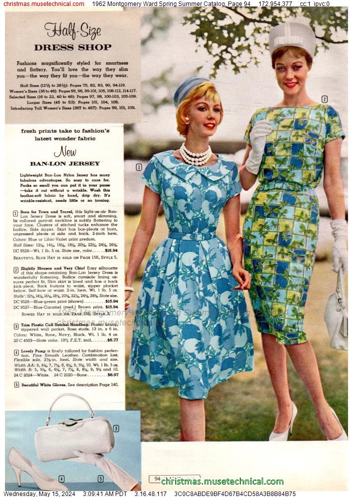 1962 Montgomery Ward Spring Summer Catalog, Page 94