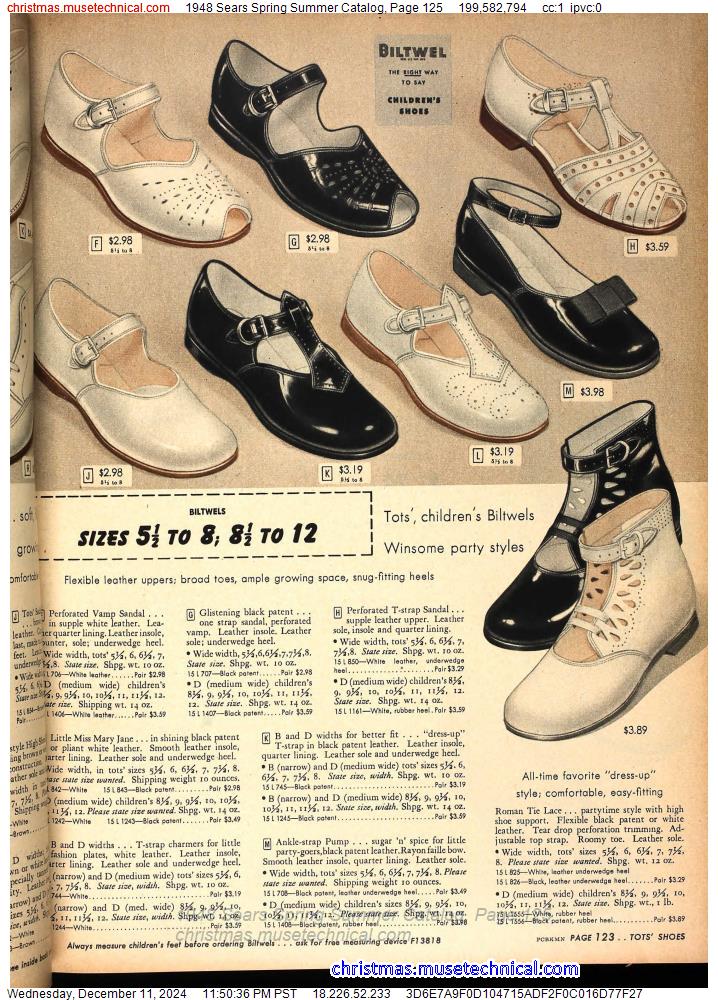 1948 Sears Spring Summer Catalog, Page 125