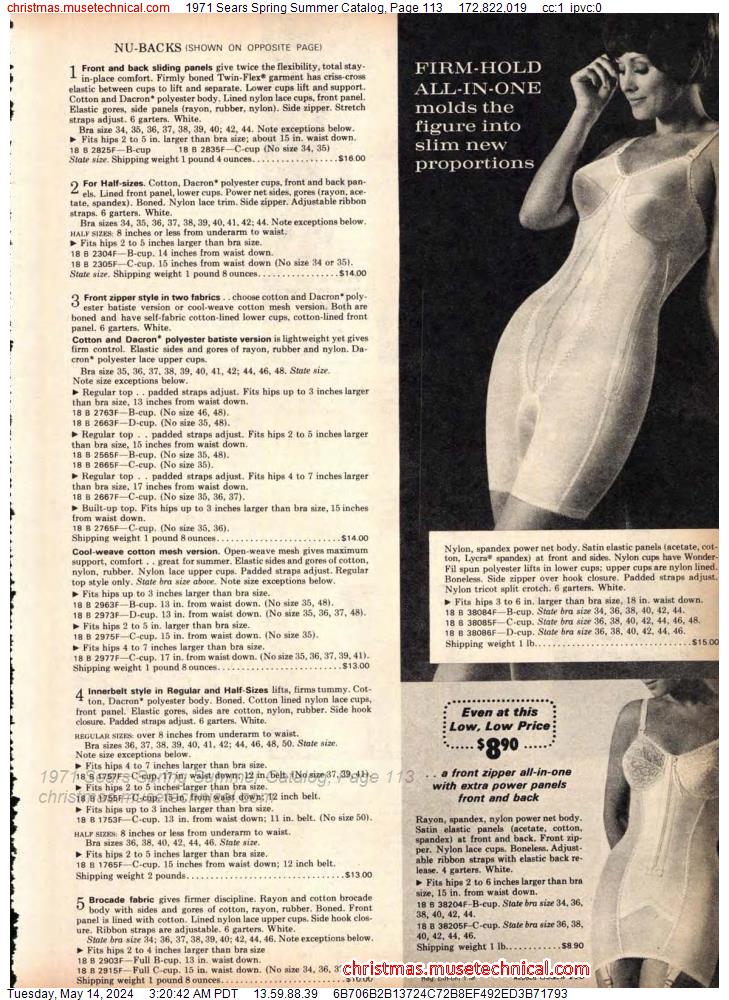 1971 Sears Spring Summer Catalog, Page 113