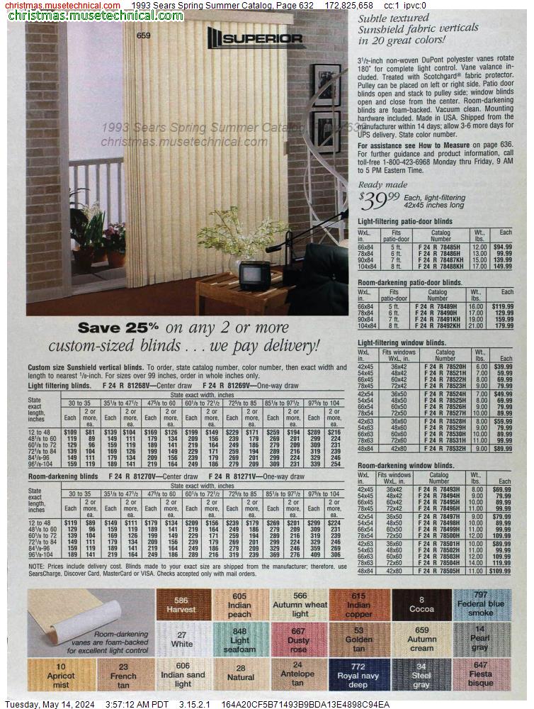 1993 Sears Spring Summer Catalog, Page 632