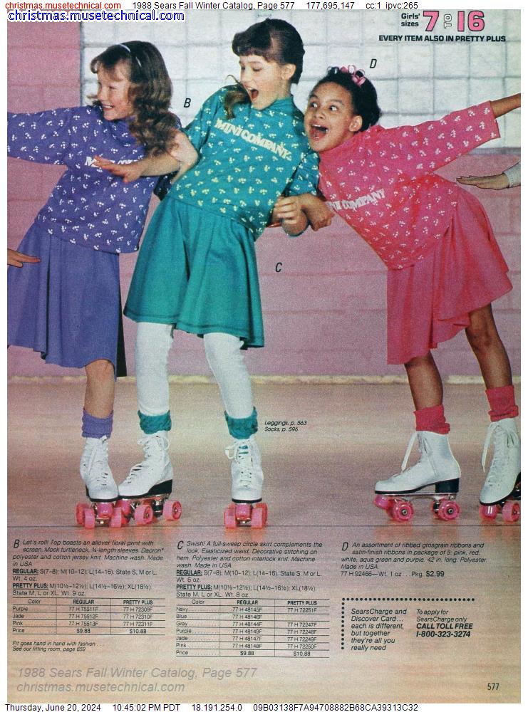 1988 Sears Fall Winter Catalog, Page 577