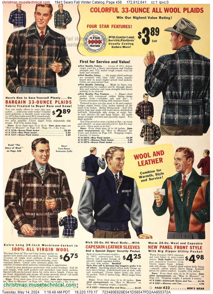 1941 Sears Fall Winter Catalog, Page 456