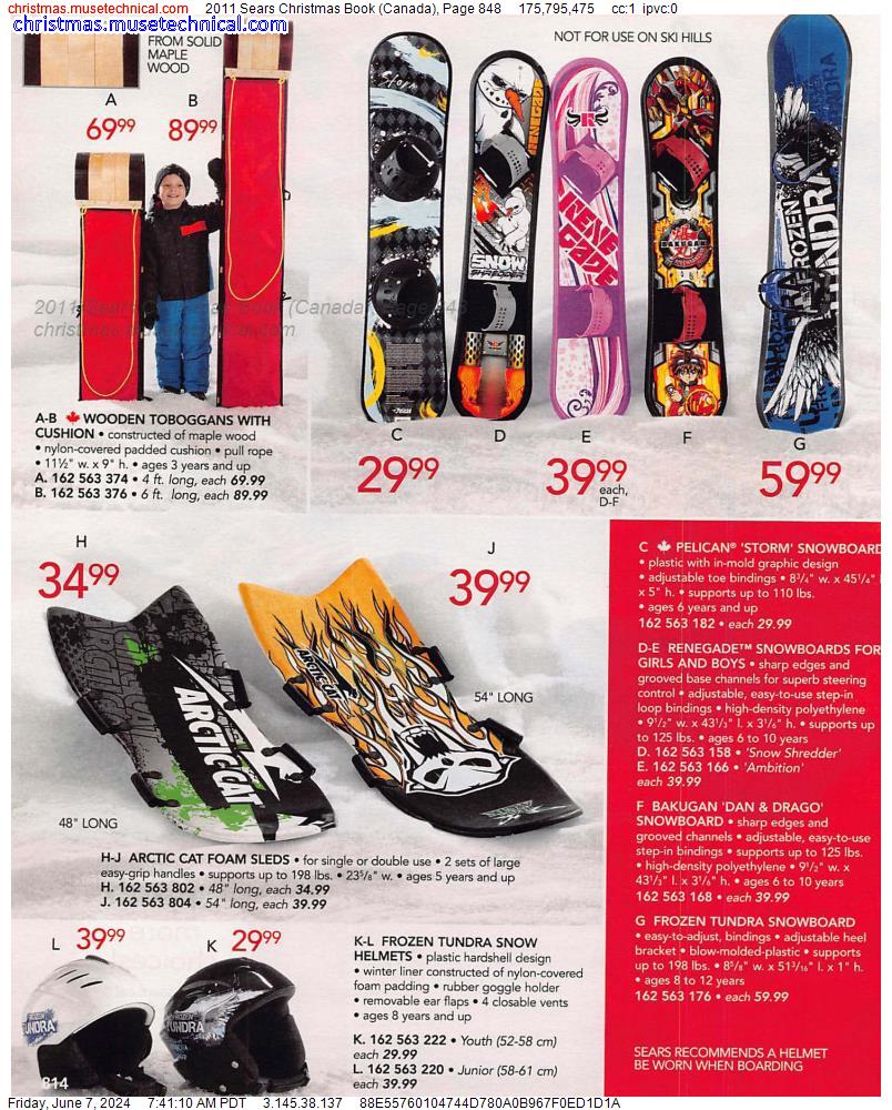 2011 Sears Christmas Book (Canada), Page 848
