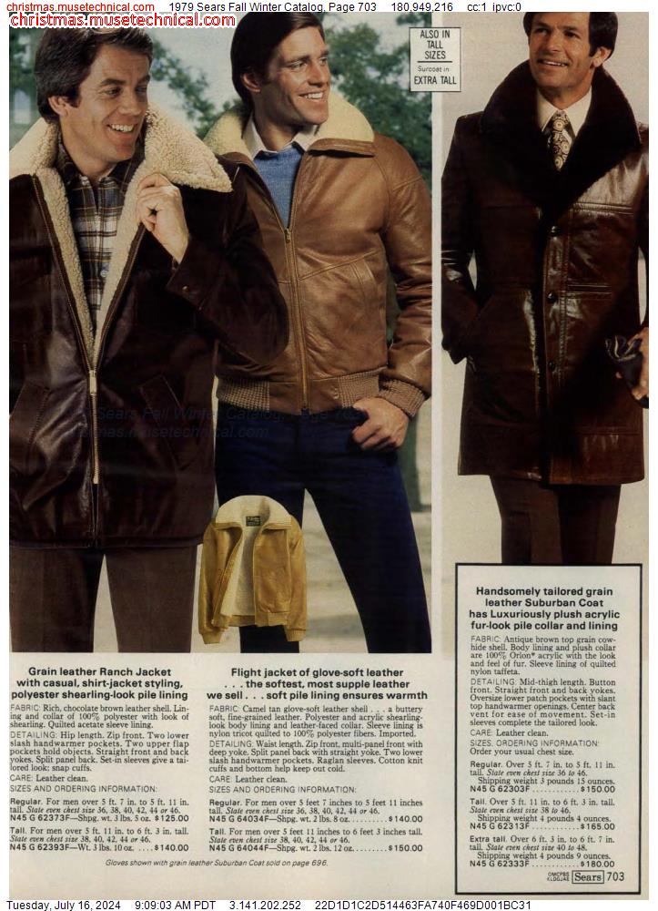 1979 Sears Fall Winter Catalog, Page 703