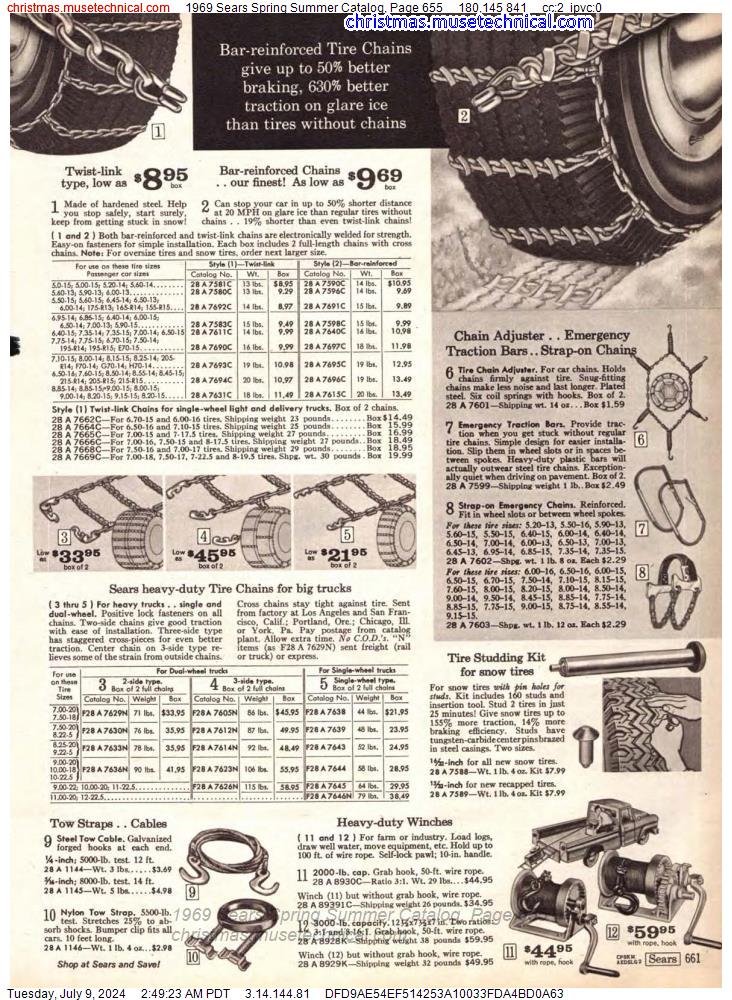 1969 Sears Spring Summer Catalog, Page 655