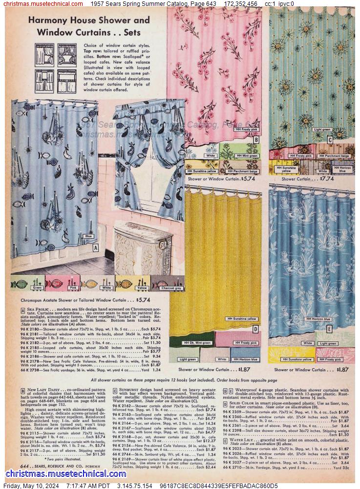 1957 Sears Spring Summer Catalog, Page 643