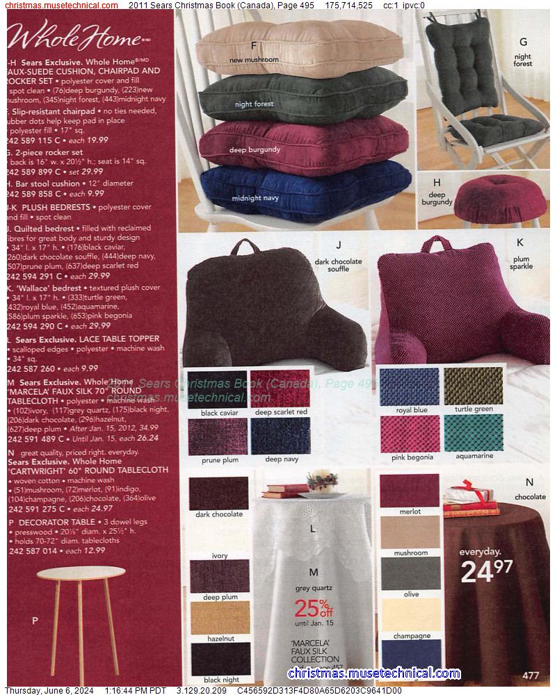 2011 Sears Christmas Book (Canada), Page 495