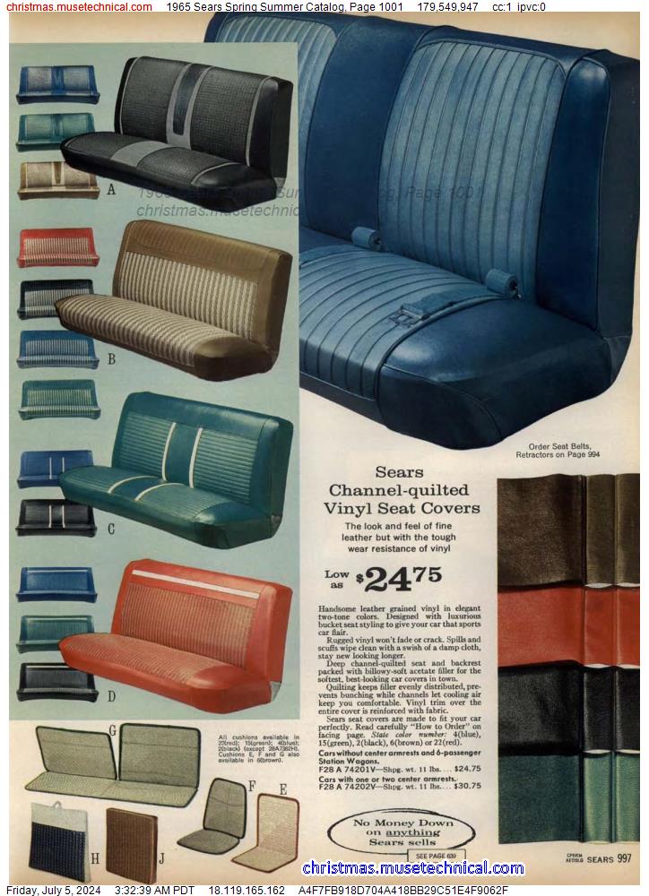 1965 Sears Spring Summer Catalog, Page 1001