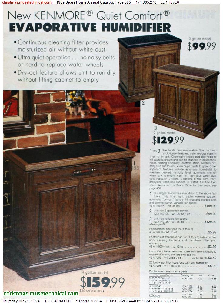 1989 Sears Home Annual Catalog, Page 585
