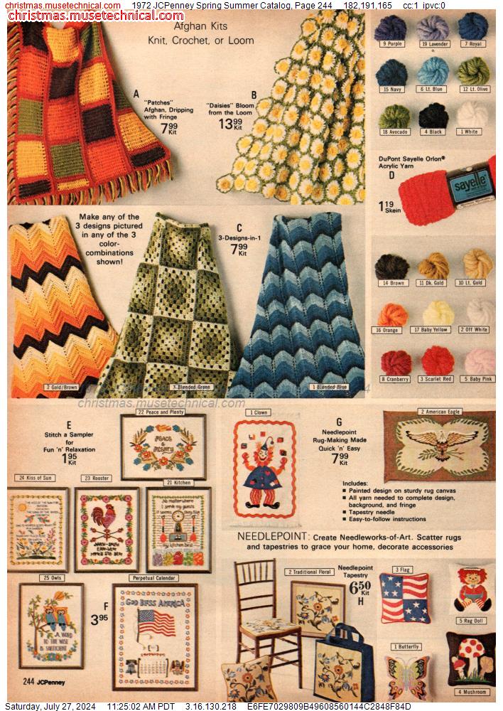 1972 JCPenney Spring Summer Catalog, Page 244