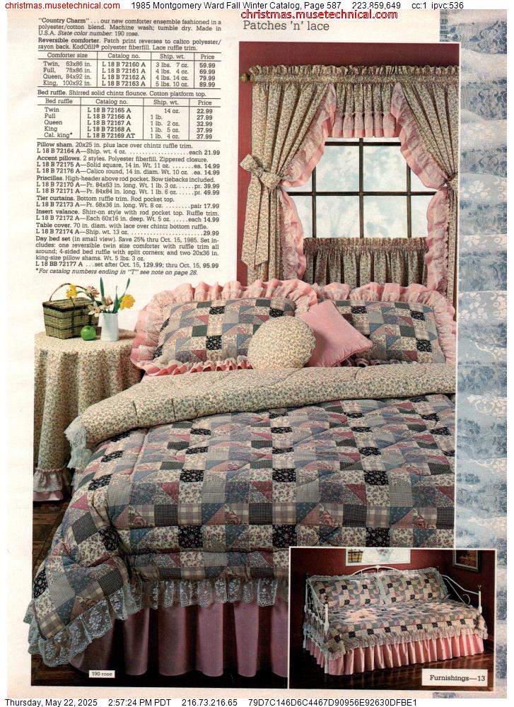 1985 Montgomery Ward Fall Winter Catalog, Page 587