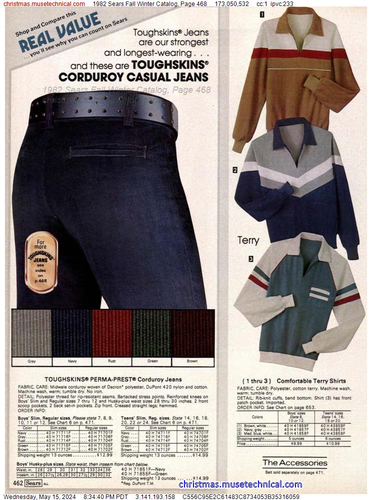 1982 Sears Fall Winter Catalog, Page 468