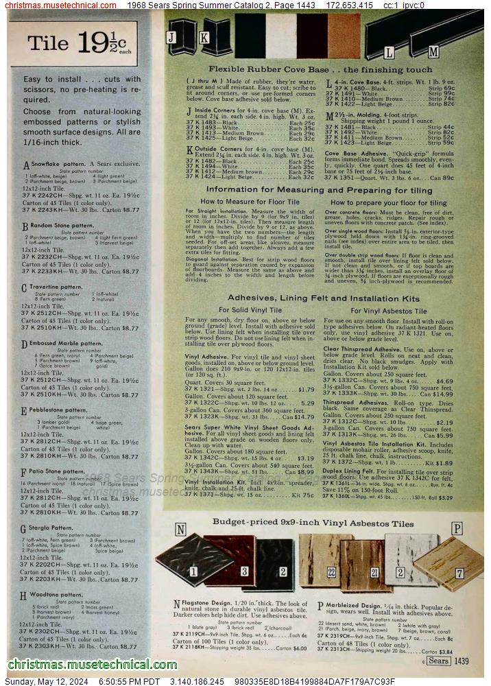 1968 Sears Spring Summer Catalog 2, Page 1443