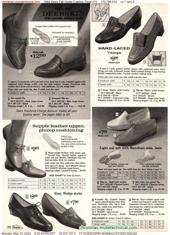 1969 Sears Fall Winter Catalog, Page 212