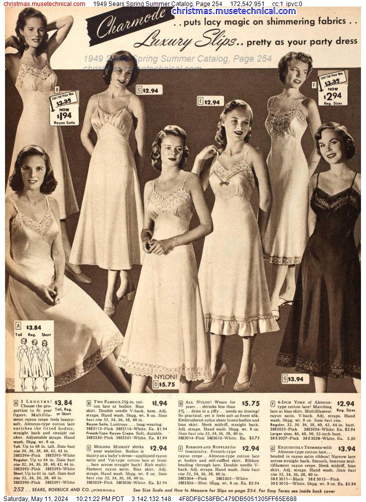 1949 Sears Spring Summer Catalog, Page 254
