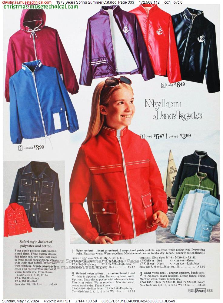 1973 Sears Spring Summer Catalog, Page 333