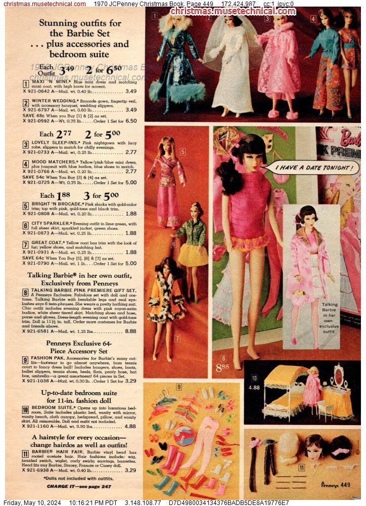 1970 JCPenney Christmas Book, Page 449