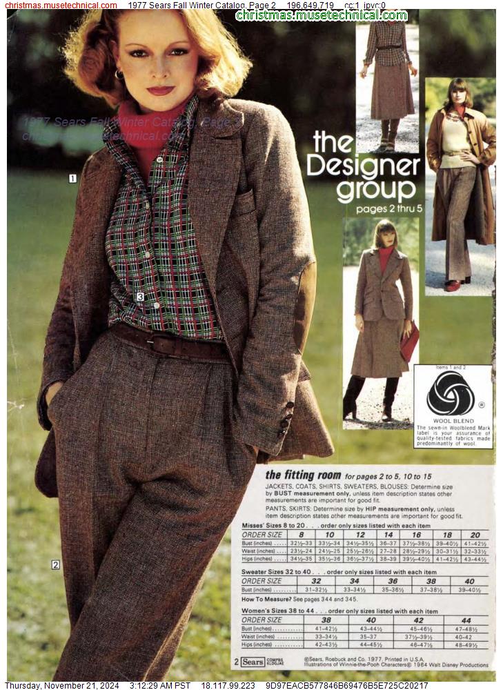 1977 Sears Fall Winter Catalog, Page 2